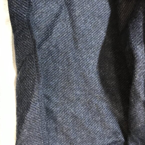 COS Sweater Womens Large Navy Blue Wool Cashmere Blend Side Zip Crewneck Knit - Picture 5 of 10